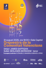 Festivalul Internațional George Enescu la Timișoara | Orquestra de la Comunitat Valenciana | Dirijor: JAMES GAFFIGAN, Solist: BENJAMIN BERNHEIM (tenor)