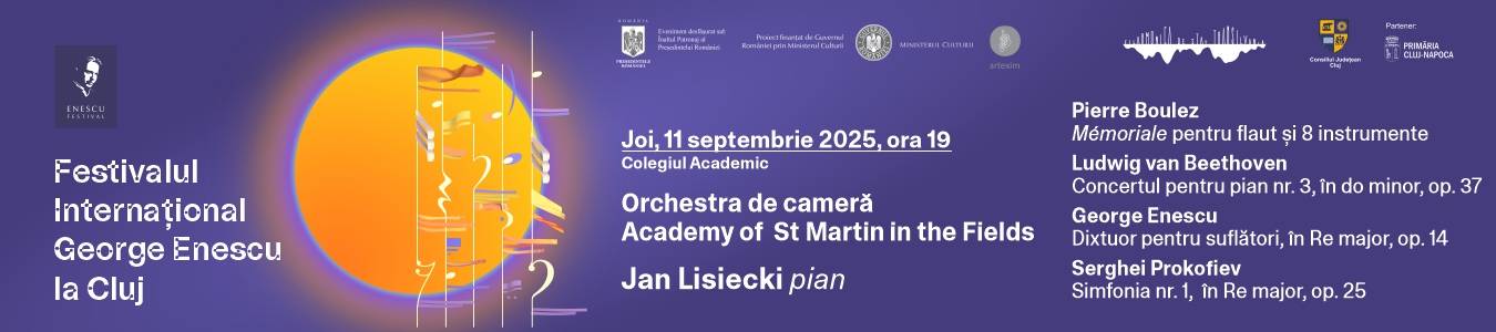 Festivalul International George Enescu la Cluj / Concert simfonic – Orchestra de camera Academy of St Martin in the Fields