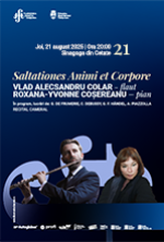  Recital cameral - Saltationes Animi et Corpore | VLAD ALECSANDRU COLAR - flaut, ROXANA-YVONNE COȘEREANU - pian