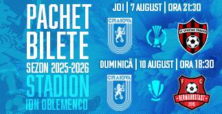 Pachet UNIVERSITATEA CRAIOVA  - FC SPARTAK TRNAVA  / AFC HERMANNSTADT