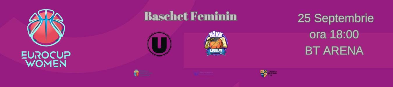 EuroCup Women - U Cluj-Napoca  vs UZKK Student