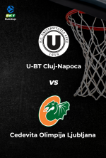 BKT EuroCup: U-BT Cluj-Napoca vs. Cedevita Olimpija Ljubljana