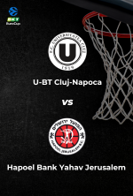 BKT EuroCup: U-BT Cluj-Napoca vs. Hapoel Bank Yahav Jerusalem