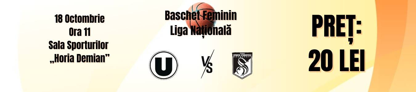 Baschet feminin Liga Nationala: U Cluj-Napoca vs Sportul Studentesc