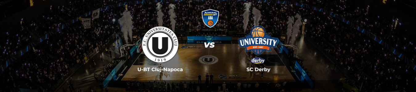 ABA League: U-BT Cluj-Napoca vs. SC Derby