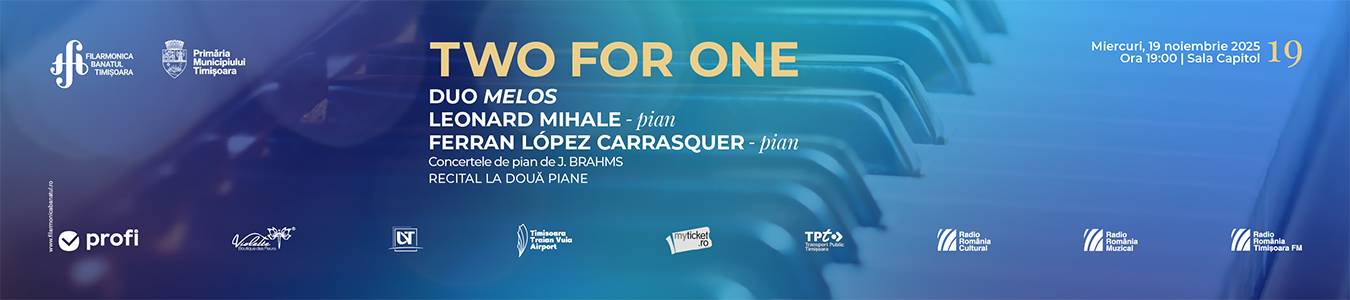 TWO FOR ONE | RECITAL LA DOUĂ PIANE | LEONARD MIHALE, FERRAN CARRASQUER | Concertele de pian de J. Brahms