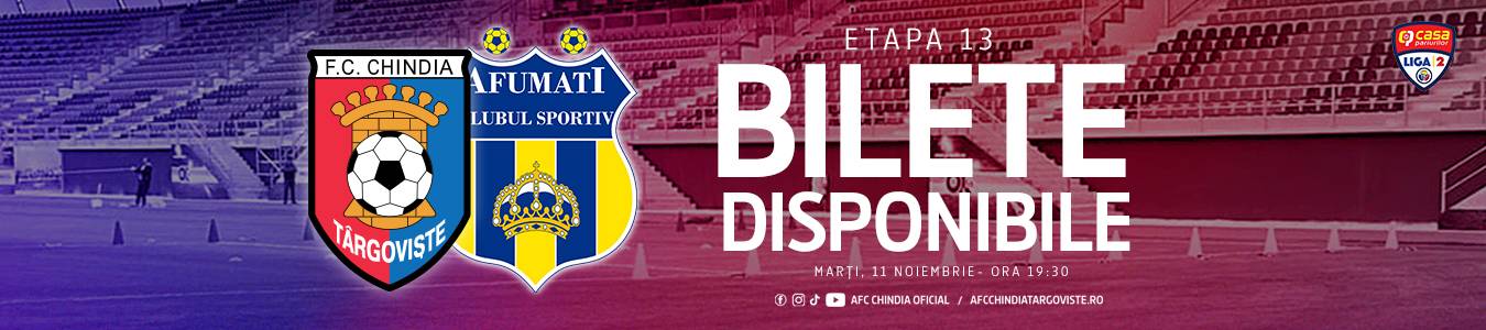 AFC CHINDIA TARGOVISTE - CS AFUMATI
