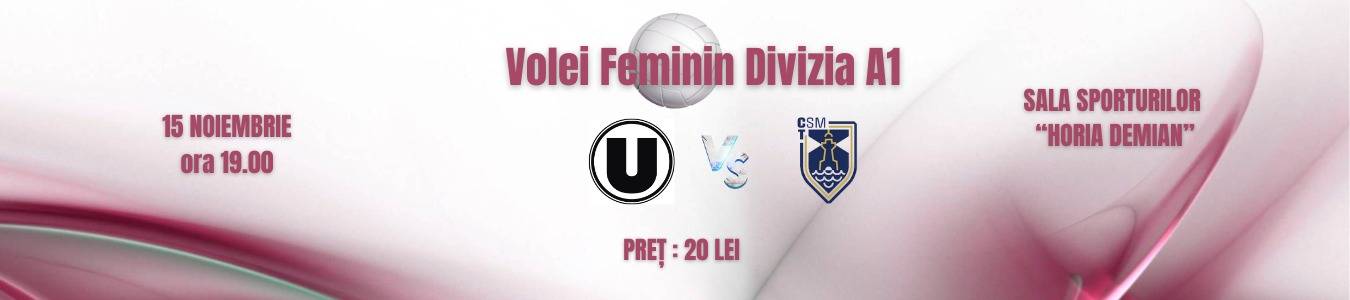 Volei Feminin Divizia A1: U Cluj-Napoca vs CSM Constanta