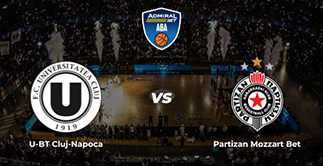 ABA League: U-BT Cluj-Napoca vs. Partizan Mozzart Bet