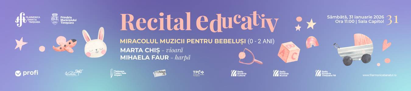 RECITAL EDUCATIV – Miracolul muzicii pentru bebeluși (0–2 ani)