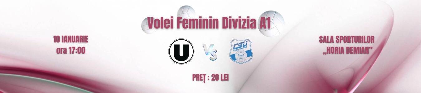 Volei Feminin Divizia A1: U Cluj-Napoca vs. CSU Targu Mures