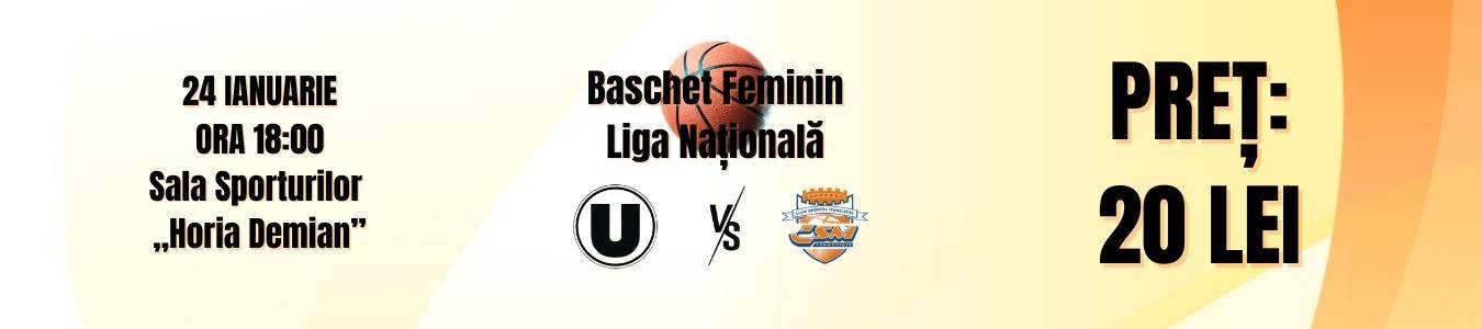 Baschet feminin Liga Nationala: U Cluj-Napoca vs CSM Targoviste